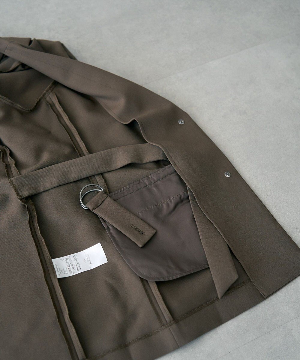 YECCA VECCA 2wayアシメデザインロングジャケット 