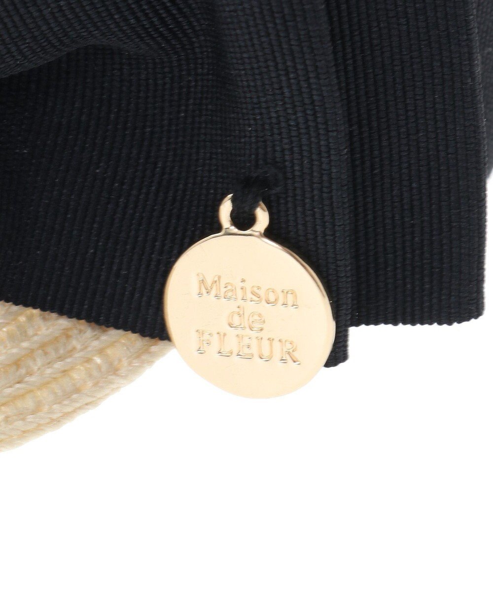 Maison de FLEUR グログランリボンキャスケット 