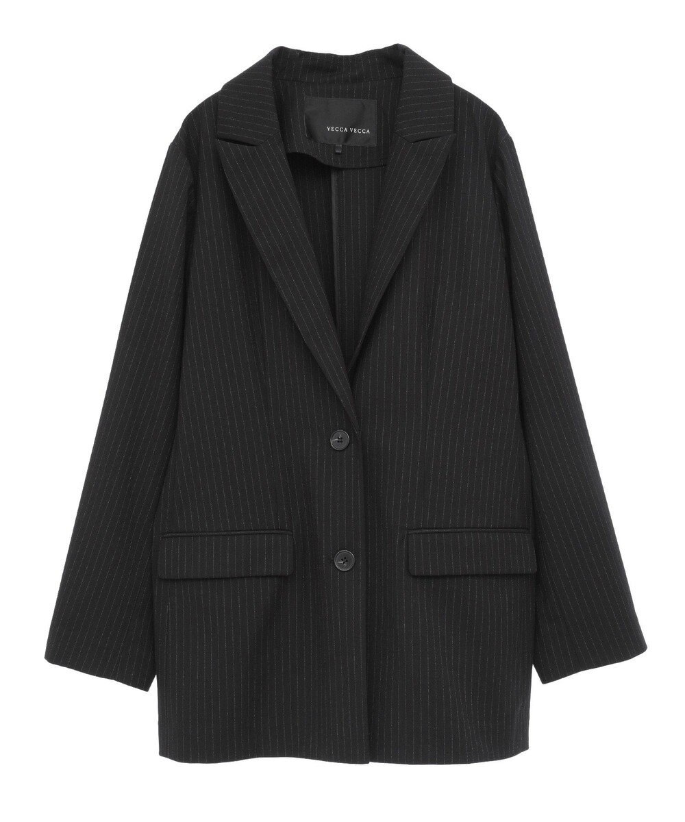 YECCA VECCA 2wayアシメデザインロングジャケット 