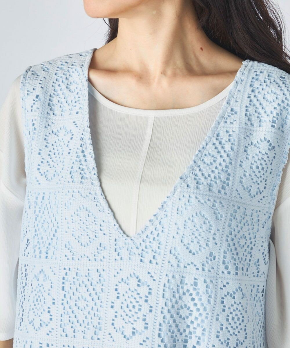 OP／FILA 【Ocean Pacific】レースノースリーブトップス 