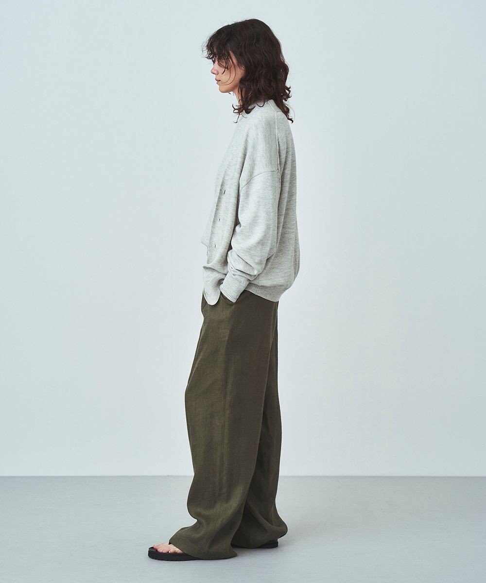 LINEN VISCOSE | ワイドパンツ / ATON | ファッション通販 【公式通販  