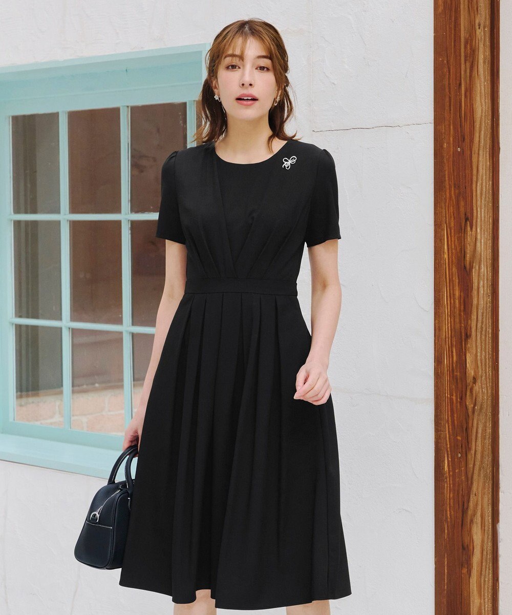 Tiaclasse クロスリボンデザインブローチ 