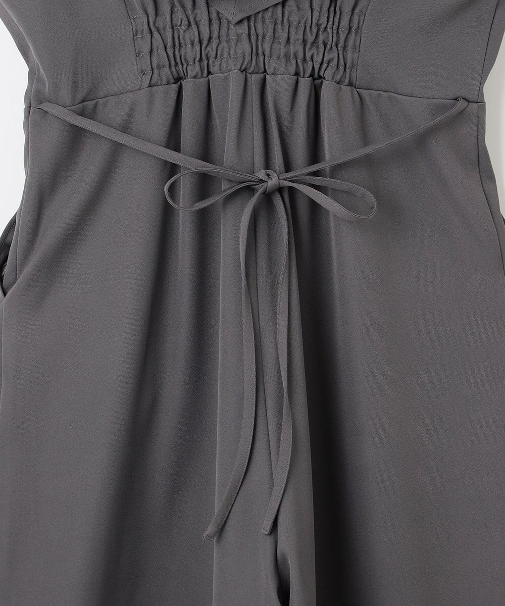 Feroux フリルデザイン サロペット パンツ 