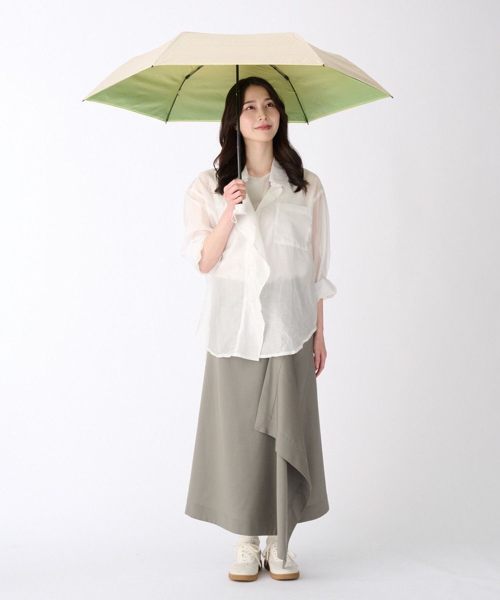 MOONBAT ハニカム断熱パラソル グラデーション 折りたたみ傘 晴雨兼用 日傘 一級遮光 UV 