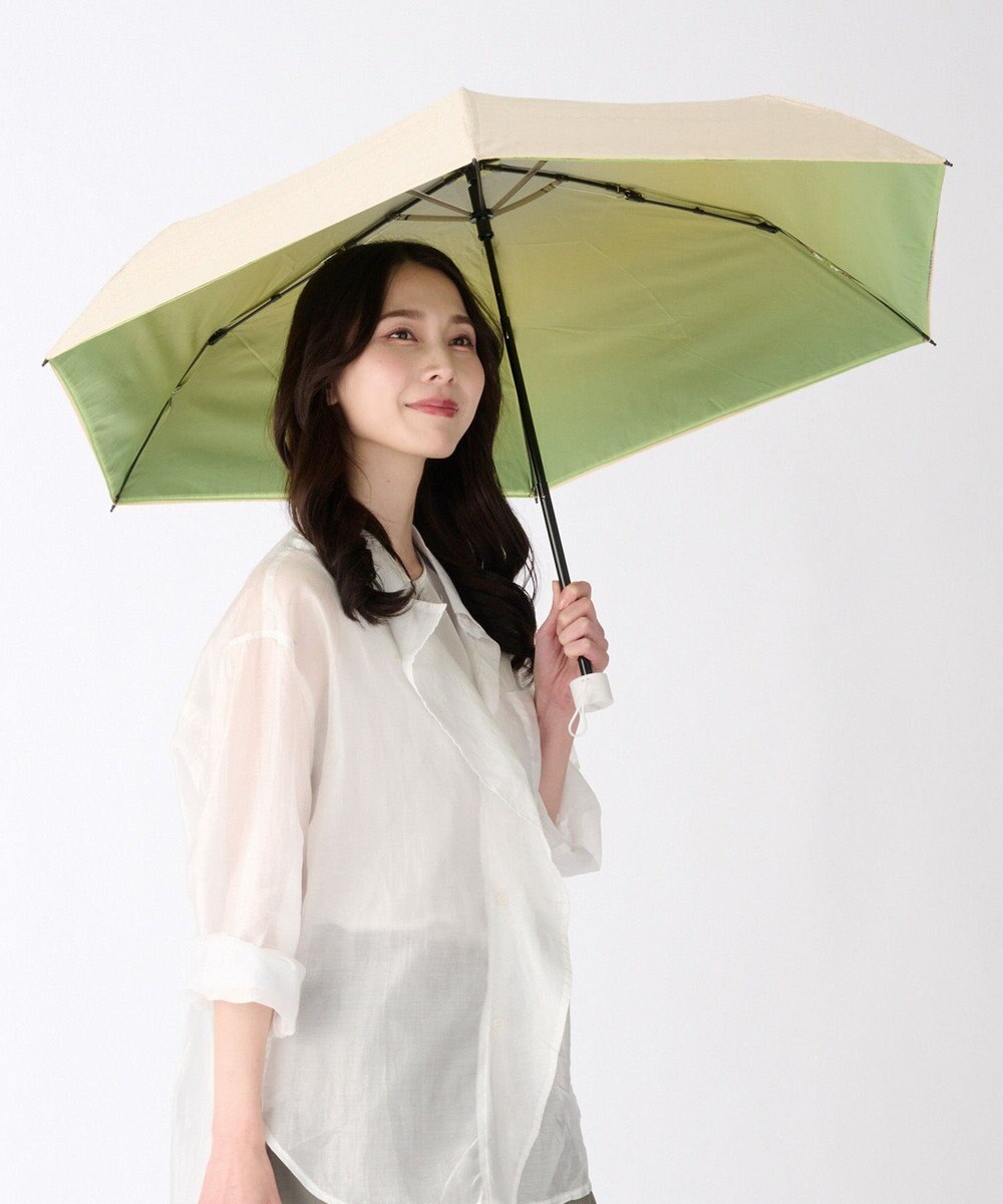 MOONBAT ハニカム断熱パラソル グラデーション 折りたたみ傘 晴雨兼用 日傘 一級遮光 UV 