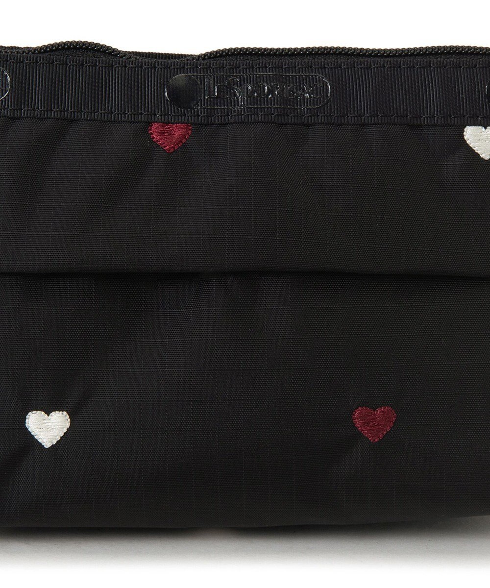 LeSportsac SMALL SLOAN COSMETIC/レッド/ホワイトハートEMB 