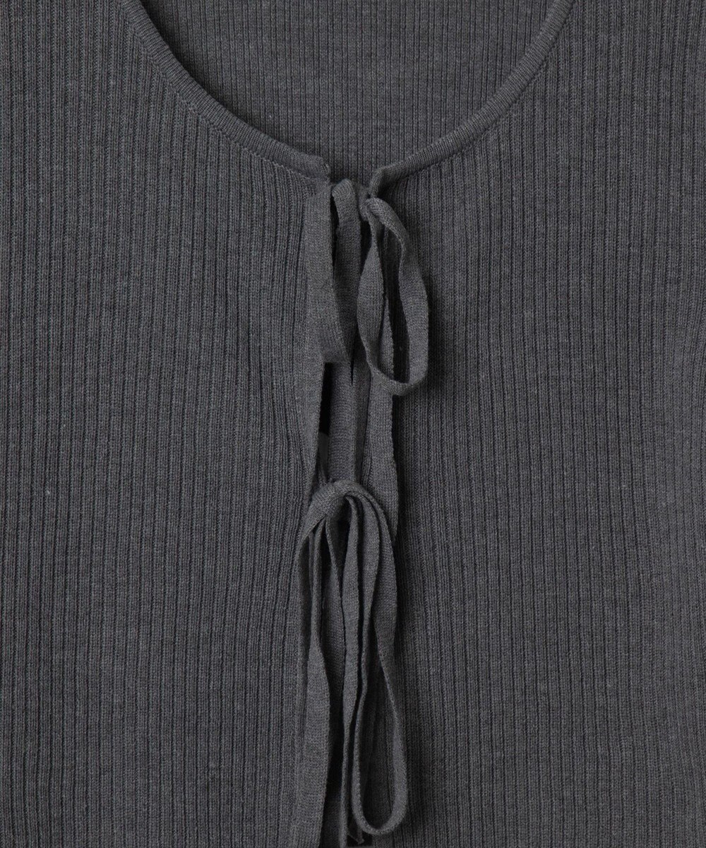 WEGO リボンリブカーディガン 