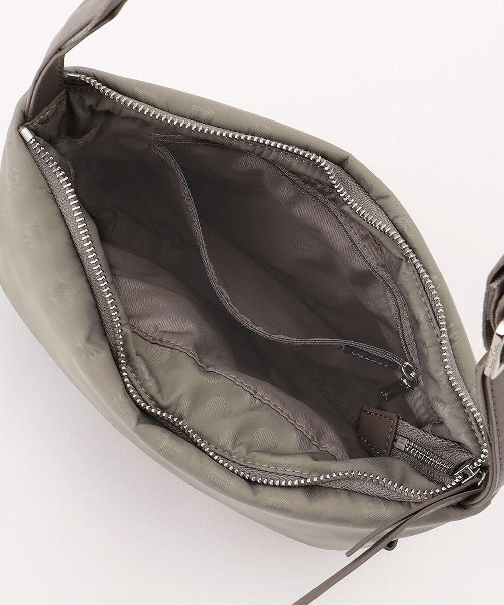 Y'SACCS はっ水ドットジャカード リサイクルレザーコンビ ショルダー 