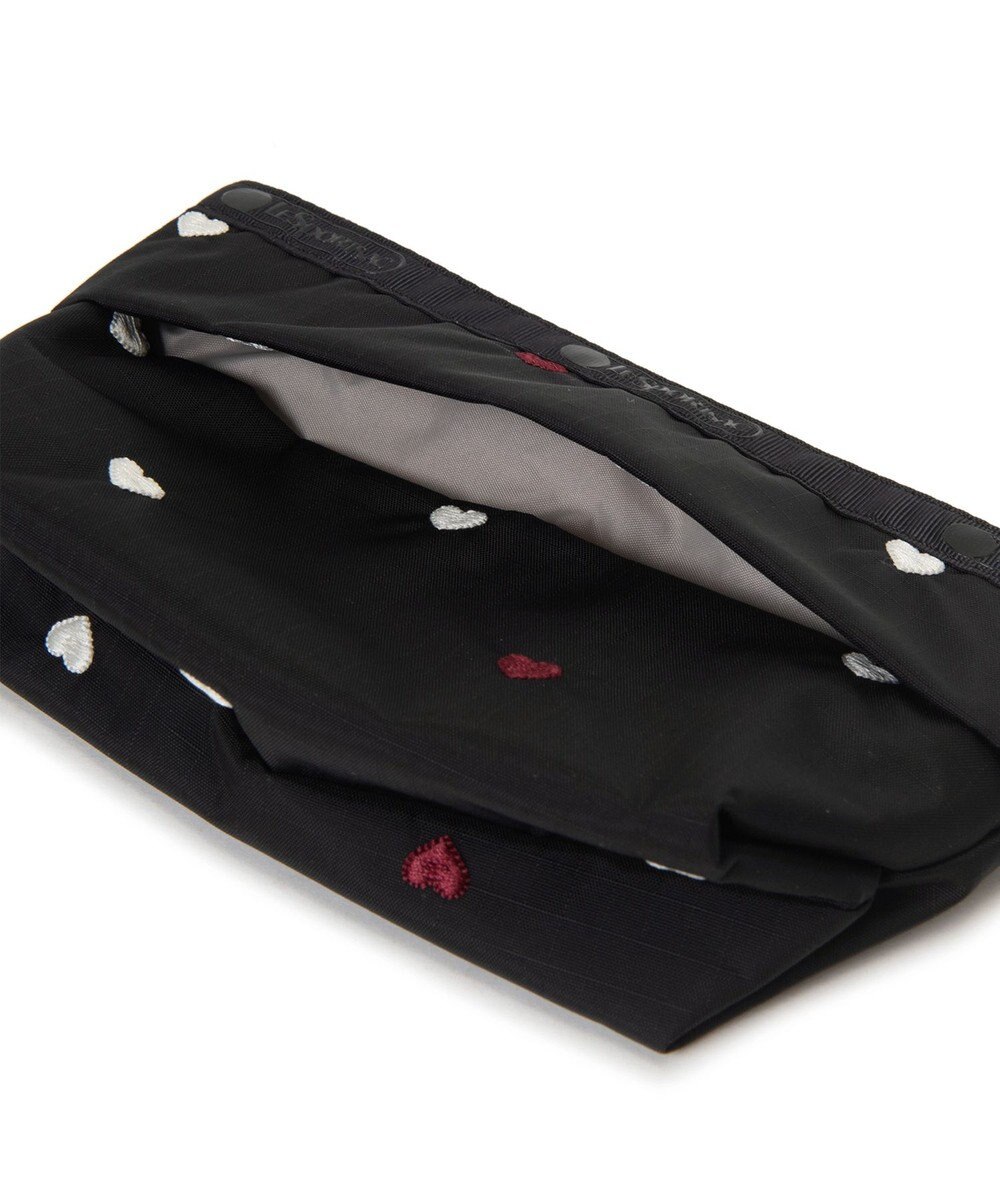 LeSportsac SMALL SLOAN COSMETIC/レッド/ホワイトハートEMB 
