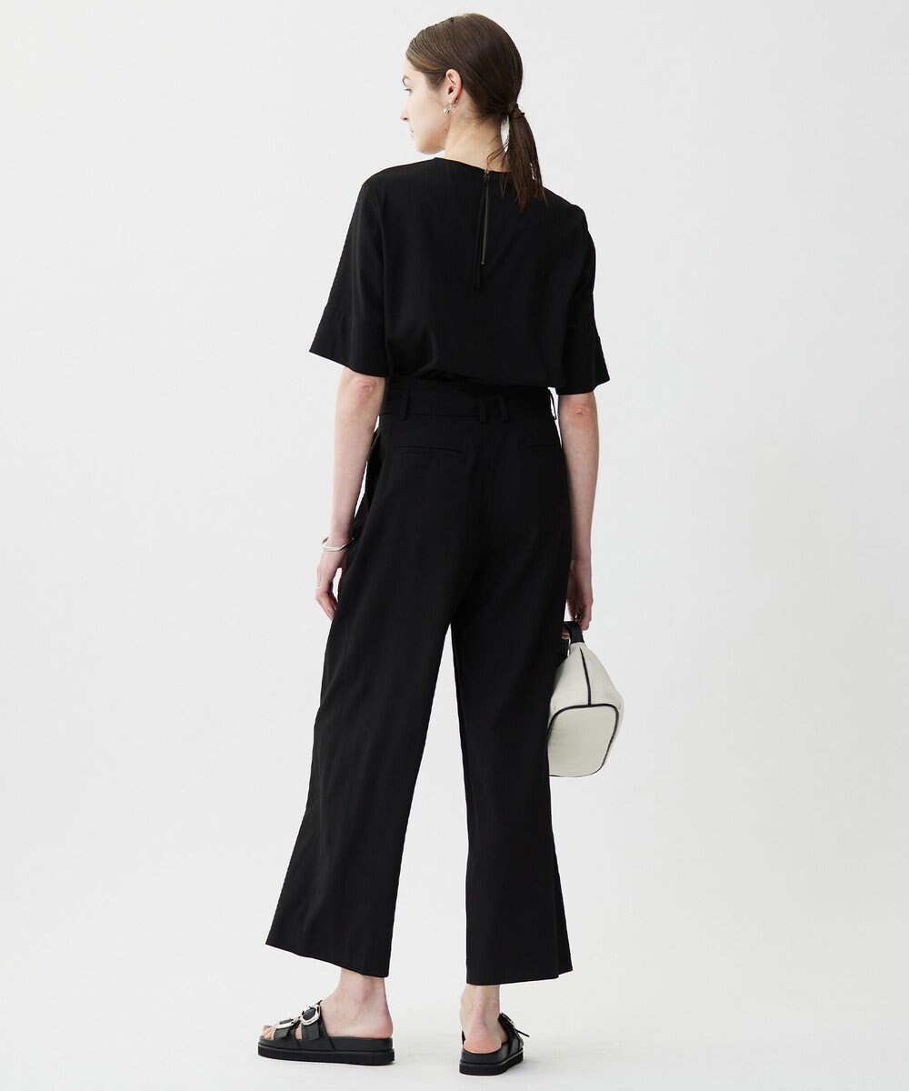 ICB L 【接触冷感・UVカット・洗える】 T/Rドライリネン Tブラウス 