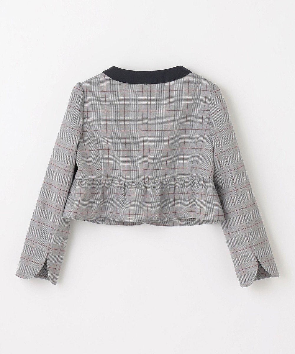 組曲 KIDS 【110-140㎝】グレンチェックジャケット＆プリーツワンピース セット 