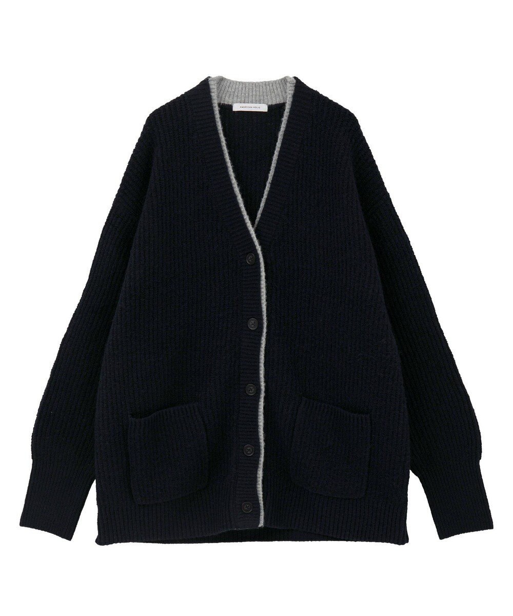 AMERICAN HOLIC レイヤードライクロングカーディガン 