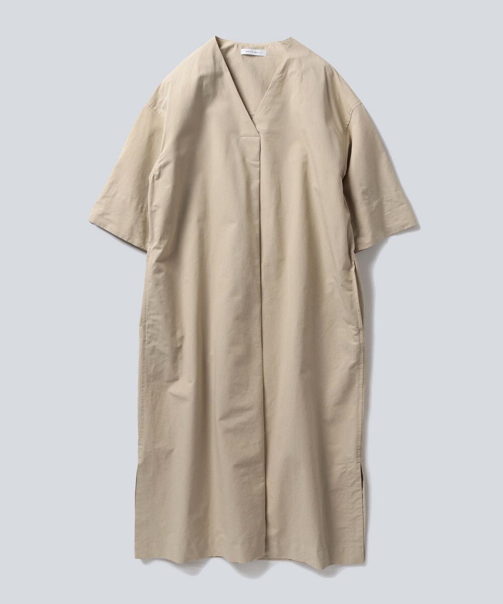 WHITE MAILS 【阿久津ゆりえコラボ】フロントタック Vネック ワンピース 