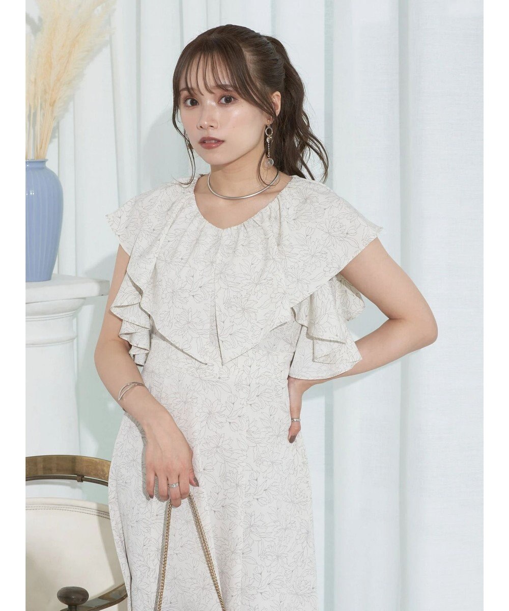 earth music&ecology ２ＷＡＹ　フリルスリーブワンピース 