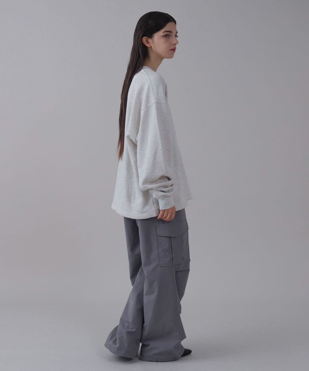 WEGO 【ユニセックス着用ITEM】ショートドロストワンポイント刺繍プルオーバー 