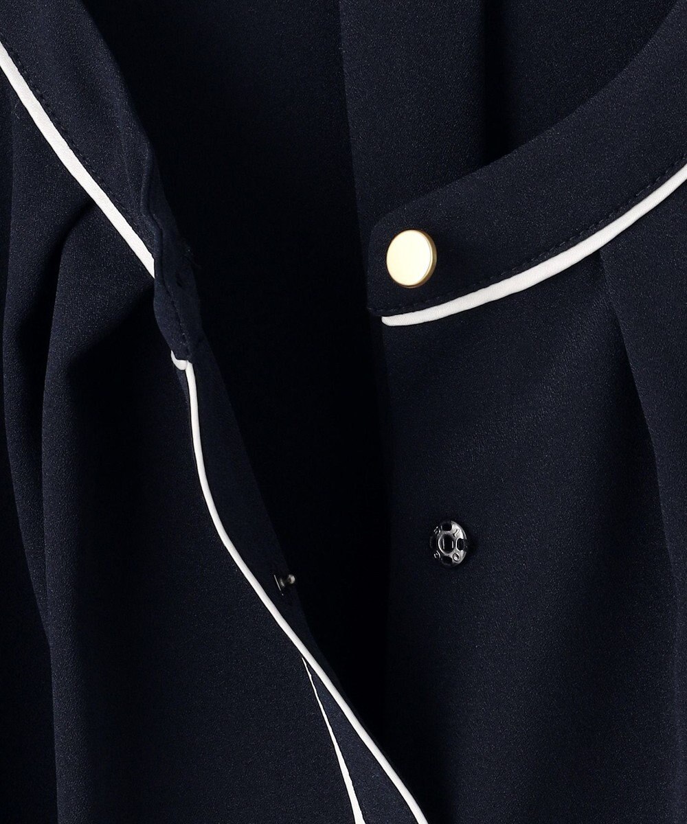 ANY SIS S 【洗える】フロントタックバイカラー ブラウス 