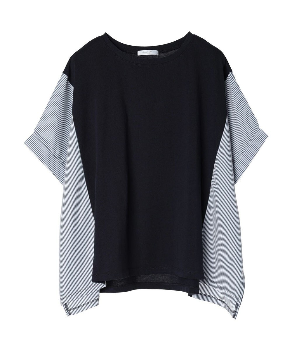 Green Parks 異素材脇切り替えドッキングプルオーバー 