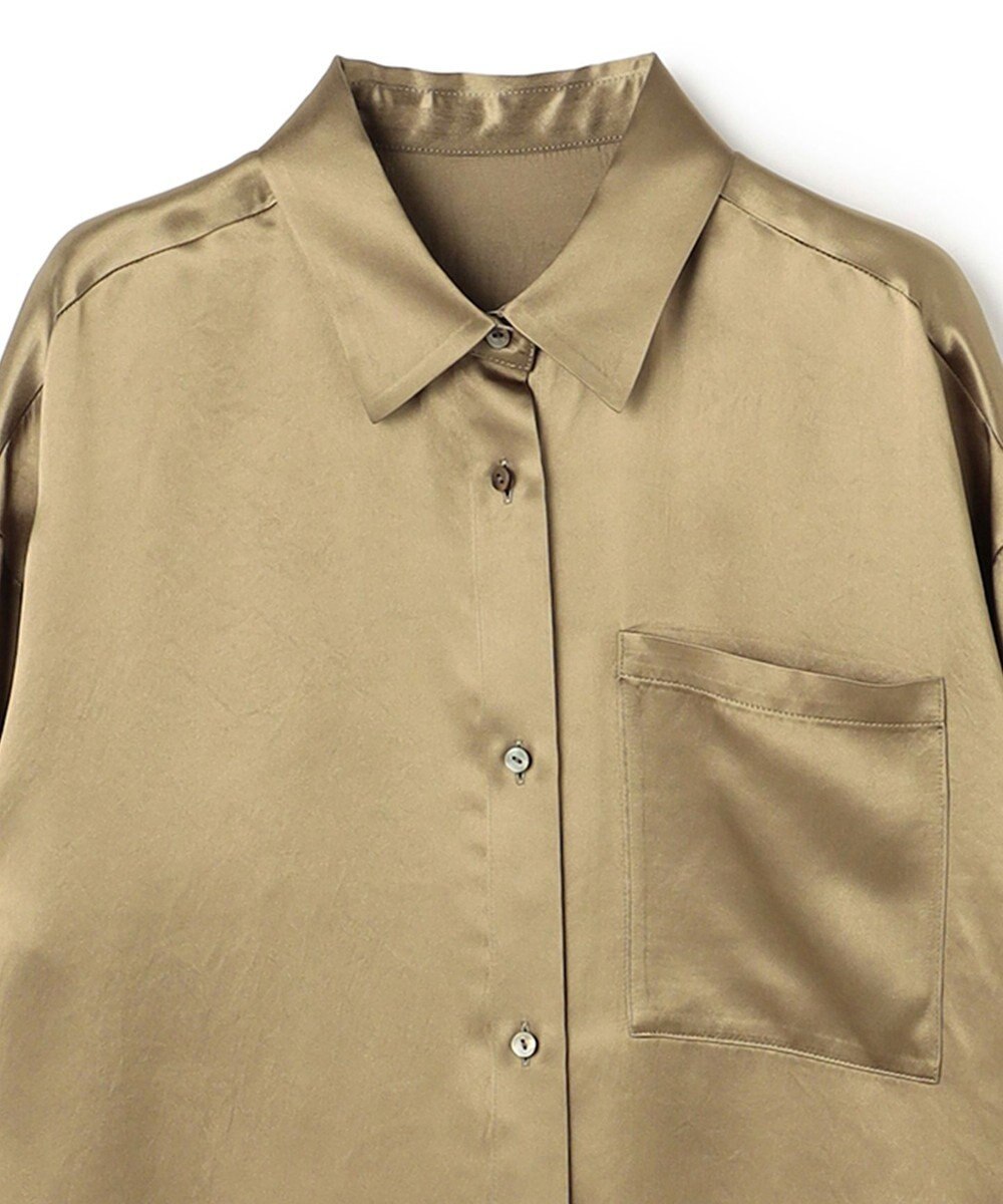 uncrave アセテートヴィンテージサテン ミドルシャツ 