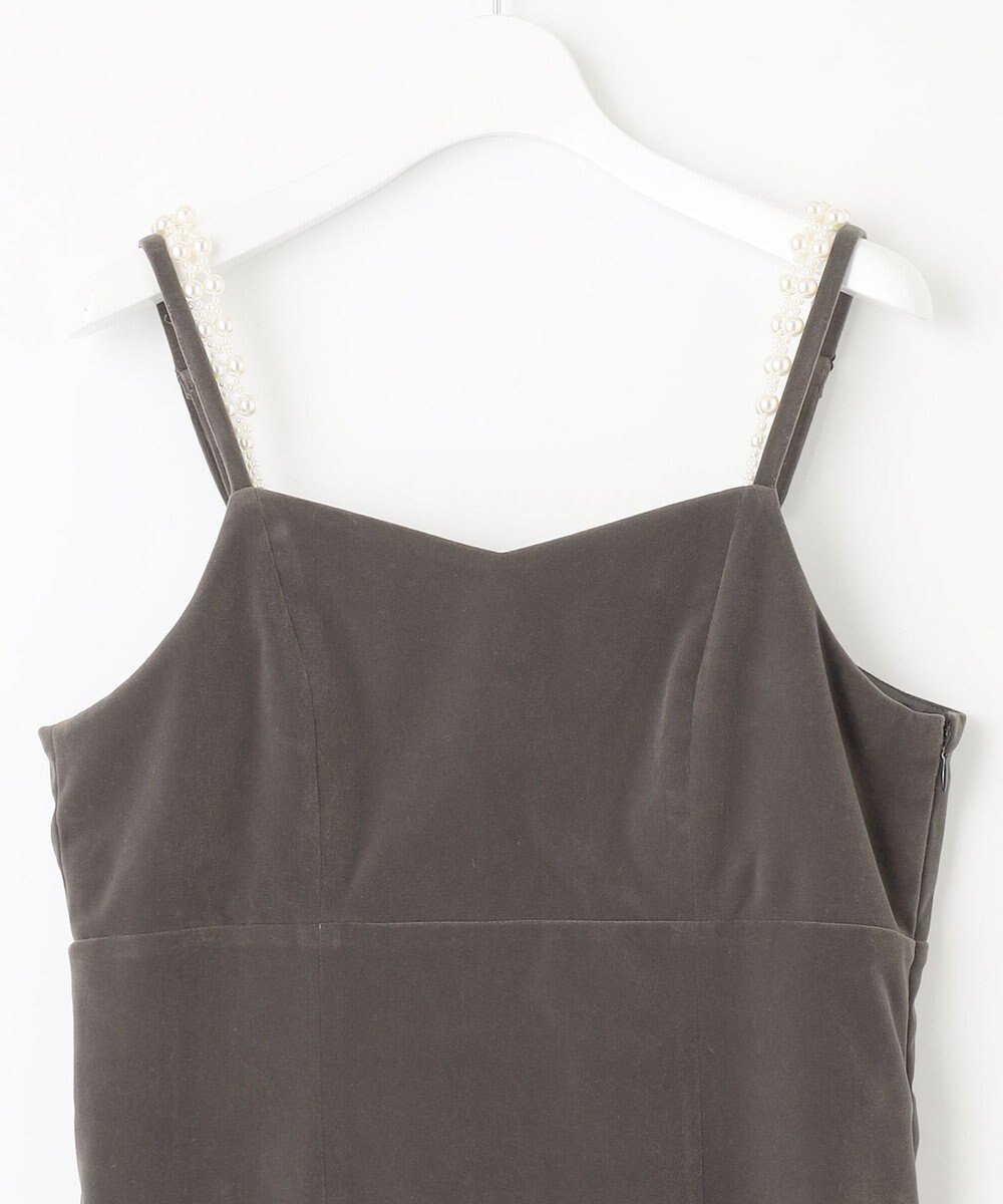 Feroux 【2WAY】パールストラップベロア ジャンスカ 