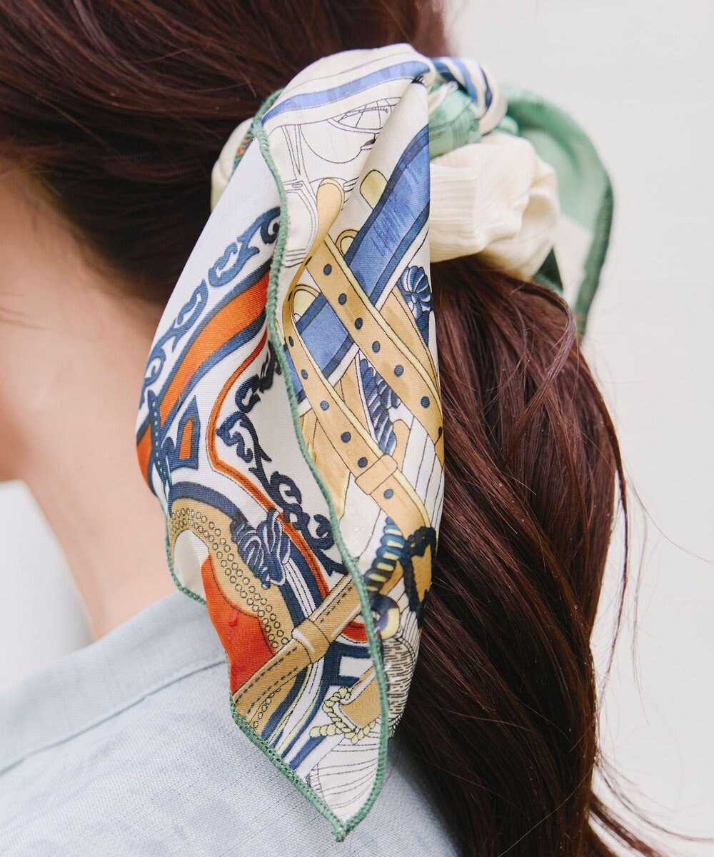 Tiaclasse 【2type】スカーフ柄シュシュ 