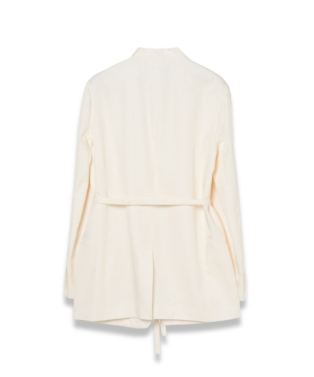 JOSEPH ソフトコットンシルク　ノーカラージャケット 