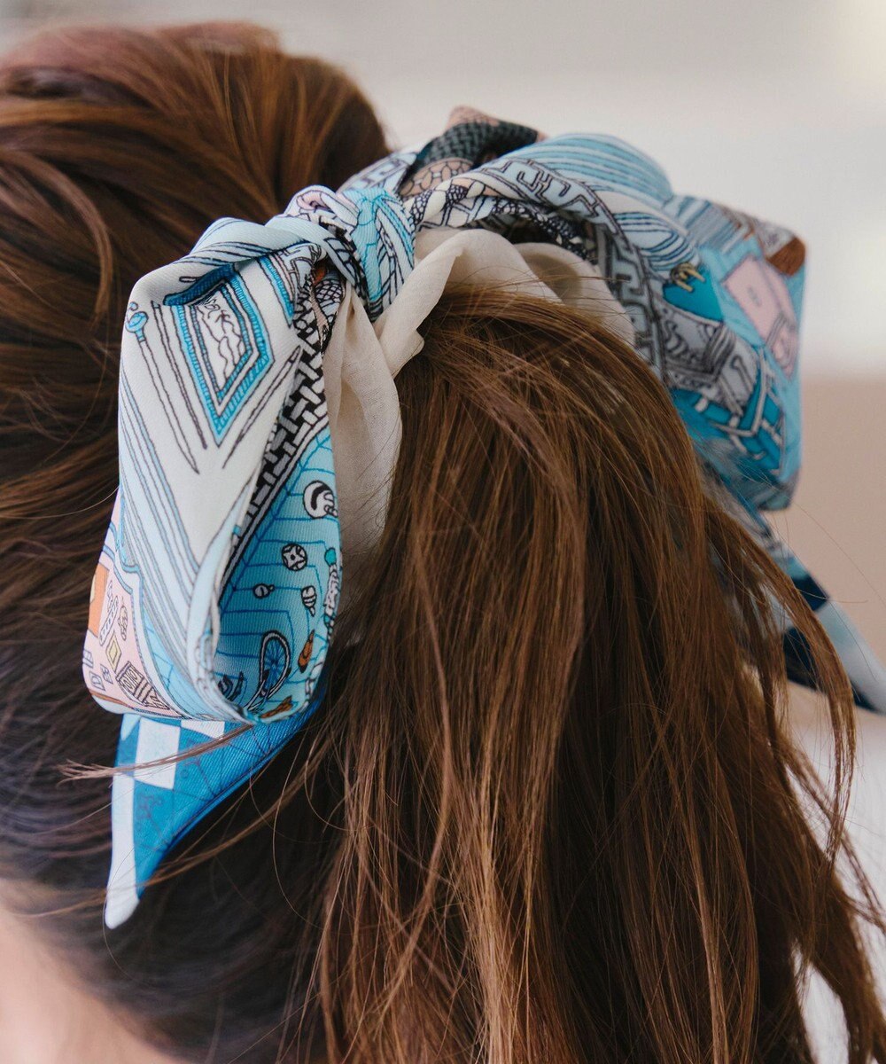 Tiaclasse 【2type】スカーフ柄シュシュ 