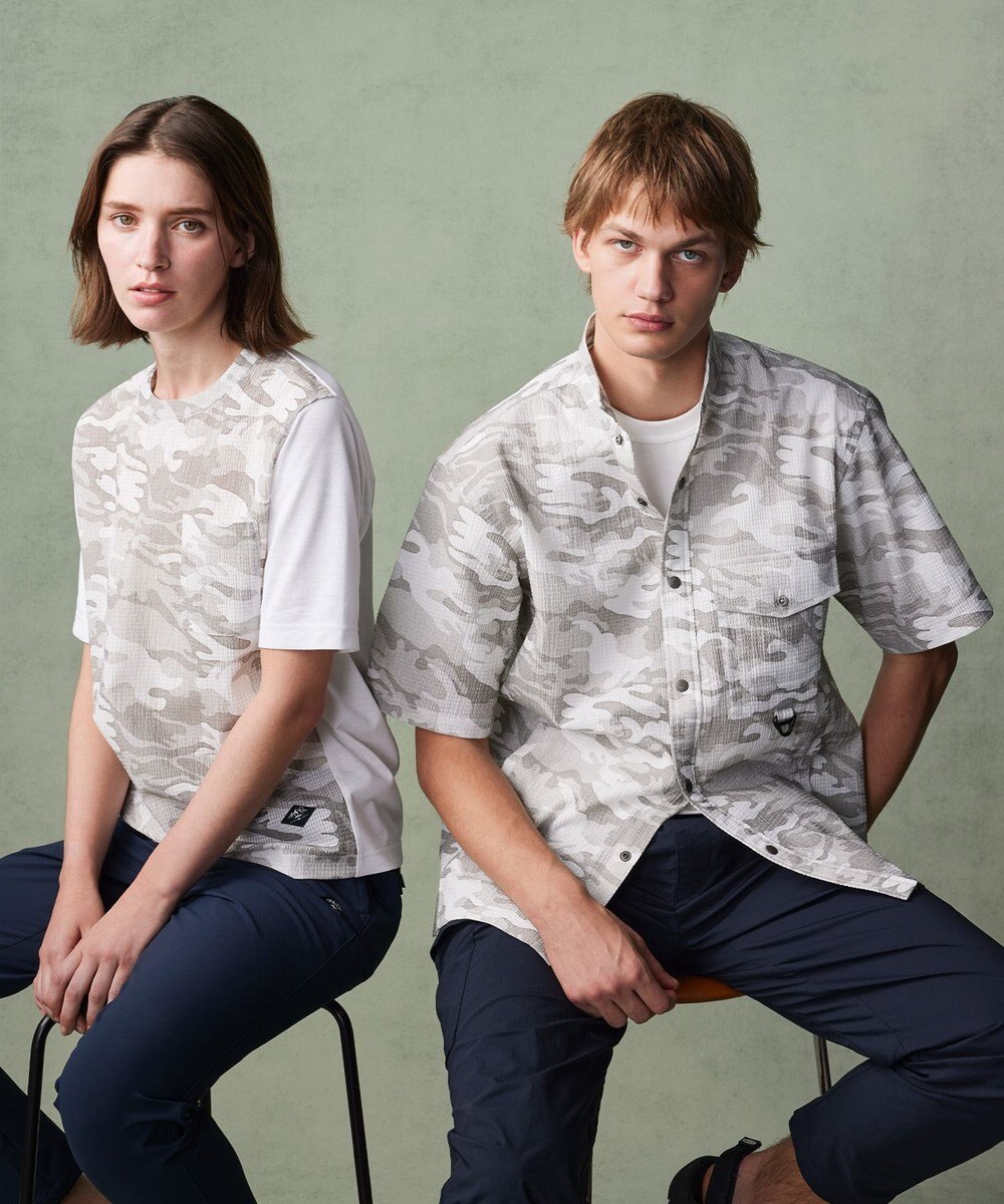 JOSEPH ABBOUD MOUNTAIN 【軽量/ストレッチ】メッシュサッカーカモ アウトドア Ｔシャツ 