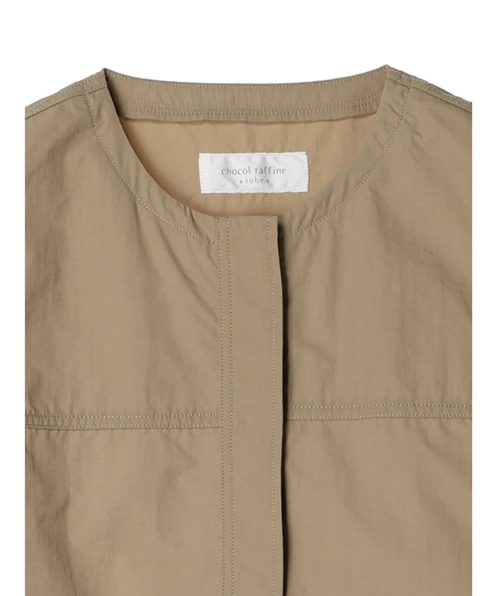 Green Parks ノーカラーミリタリーベスト 