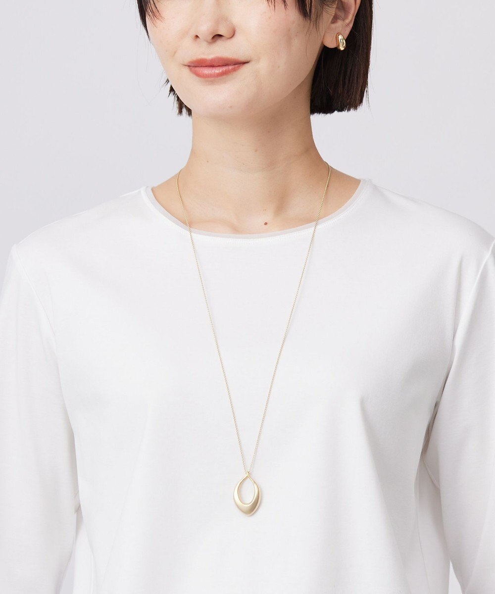 J.PRESS LADIES ドロップ メタル ネックレス 