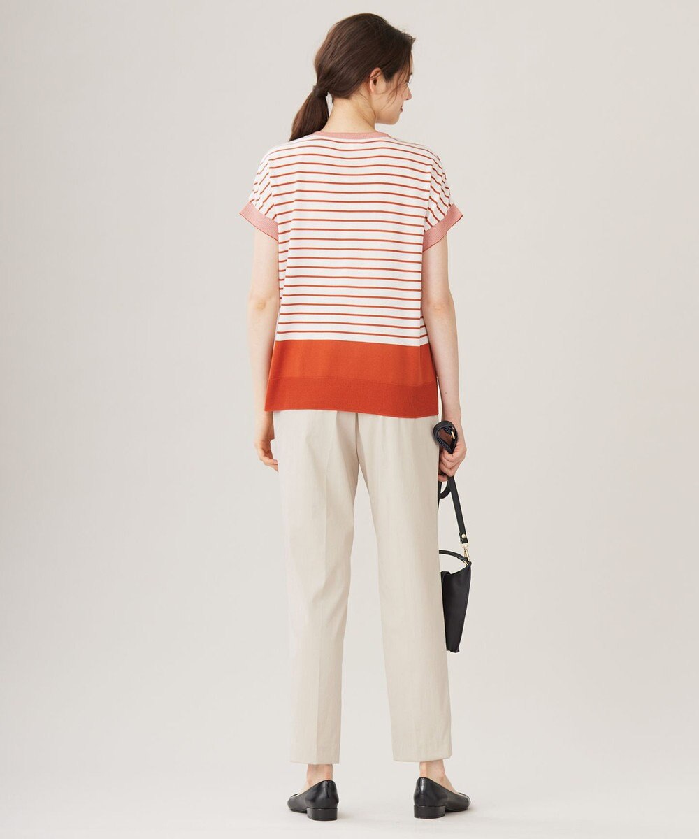 自由区 L 【WEB限定・洗える】ニットソーボーダー トップス 