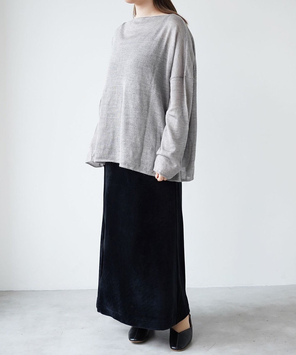 TOQUE 〈大草直子さんアドバイザー〉アルパカシルクニット 長袖 オーバーサイズ 