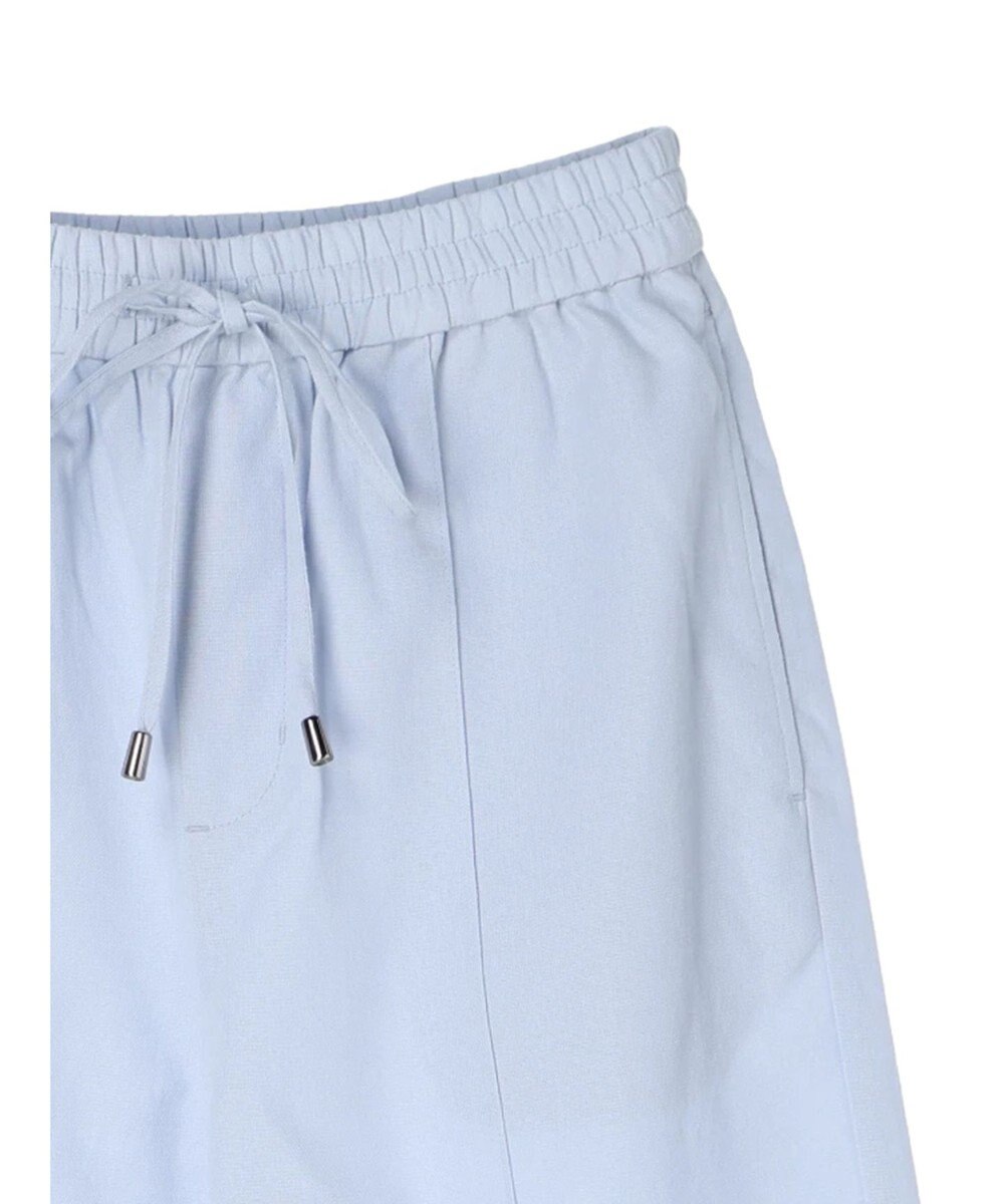 Green Parks 綿麻混イージーワイドパンツ 