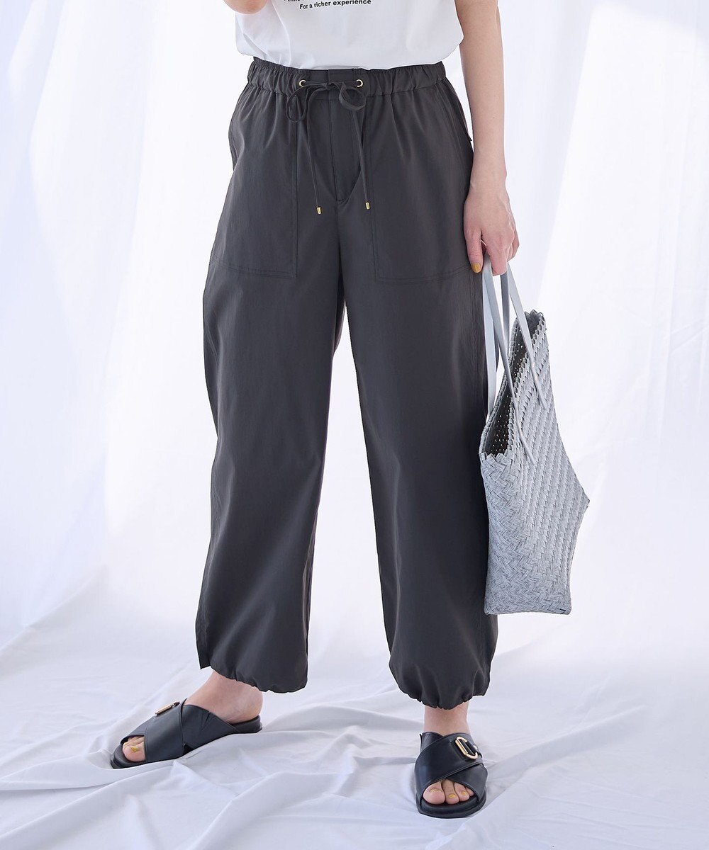 ANY 【ウエストゴム】撥水ナイロンベイカーパンツ 