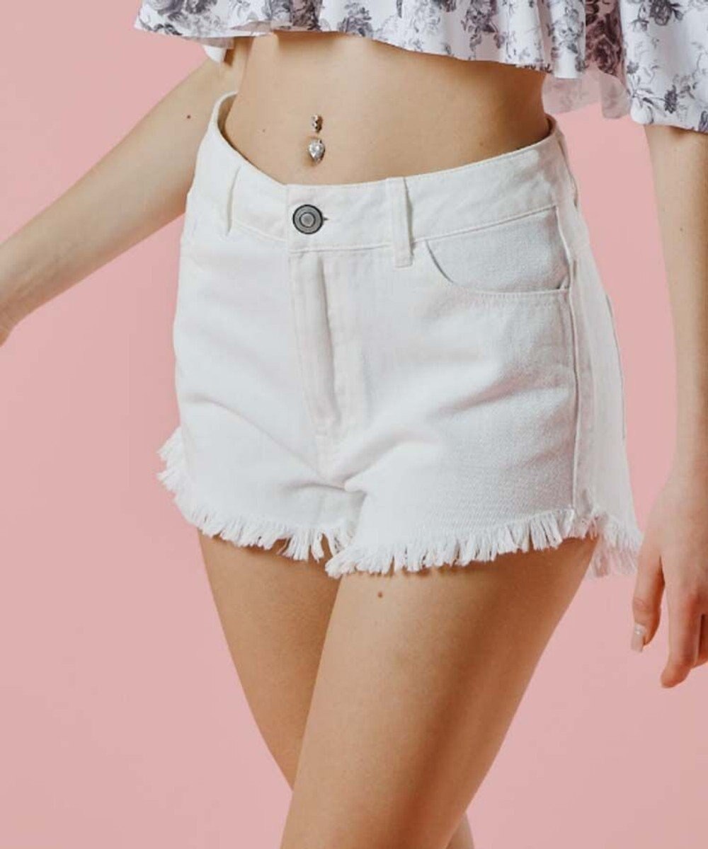 San-ai Resort（三愛水着楽園） ビーチデニム（ホワイト）　S・M・L【San-ai Resort（サンアイリゾート）】 