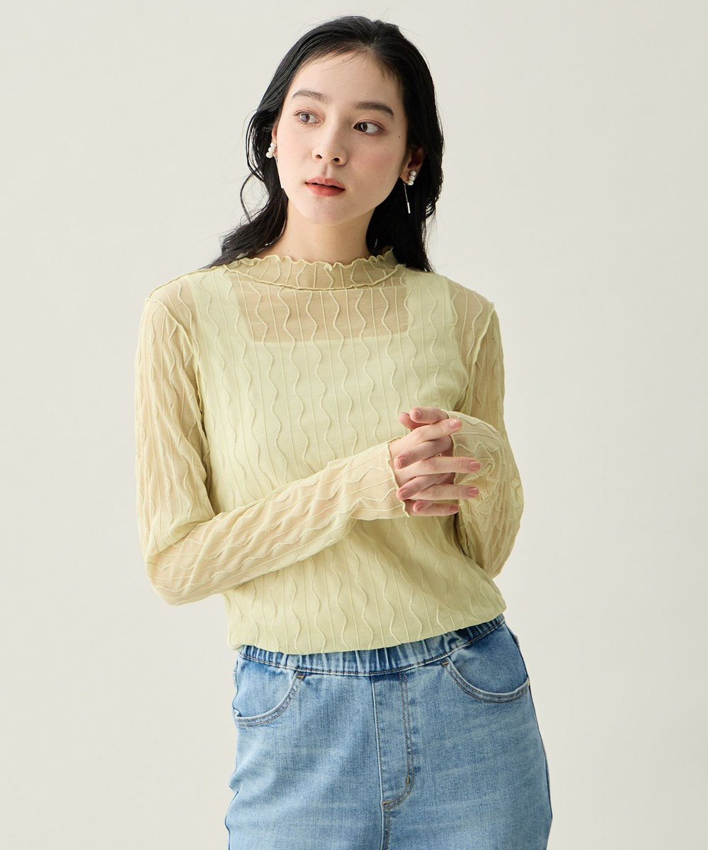 ANY L レースインナートップス 