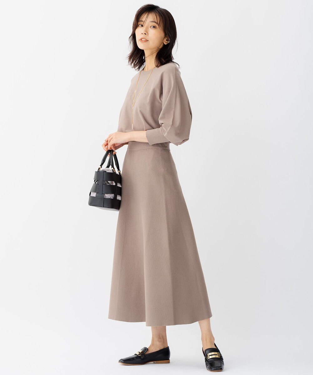 23区 S ヴィスコースストレッチ フレア スカート 