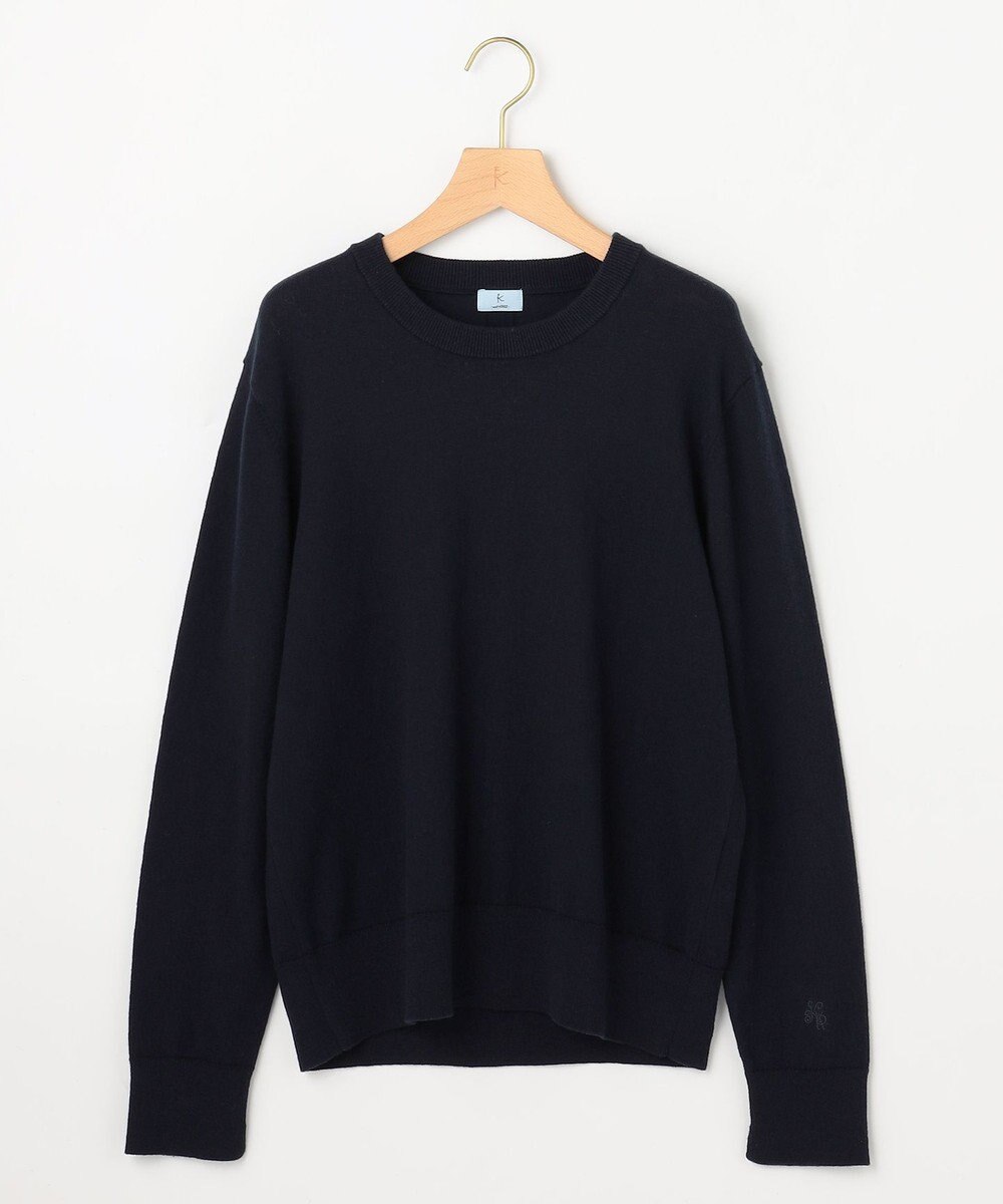 組曲 S 【加藤ローサさん着用】コットンカシミヤMIX刺繍入りニット 