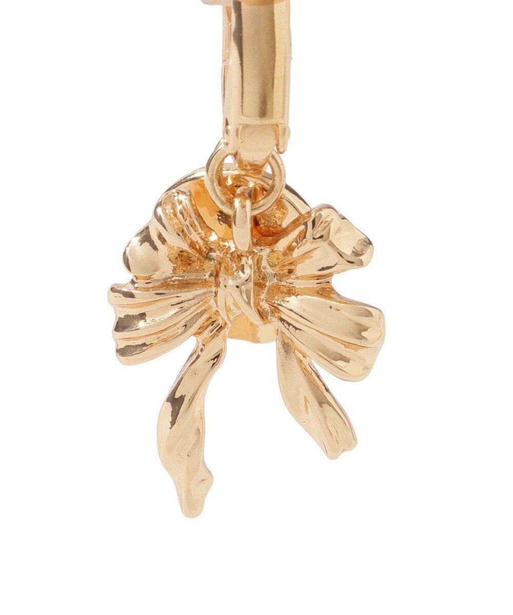 Maison de FLEUR カーリーリボンパールイヤリング 