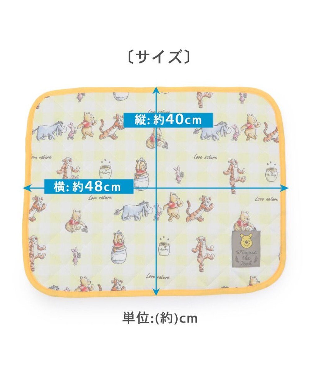 PET PARADISE ディズニー くまのプーさん チェック柄 柔らか クールマット (48×40cm) 