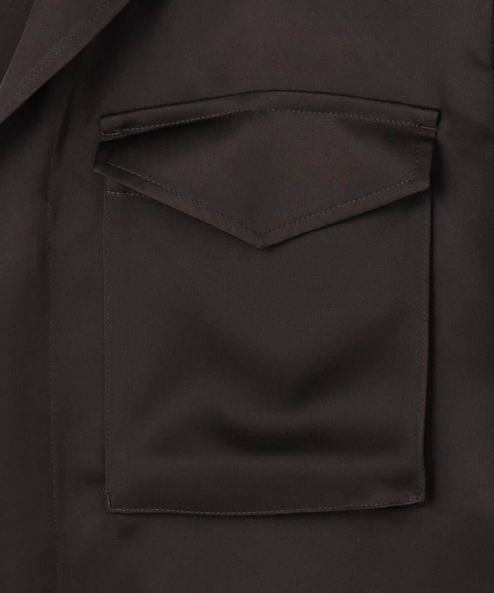 uncrave ライトダブルサテン シャツジャケット 