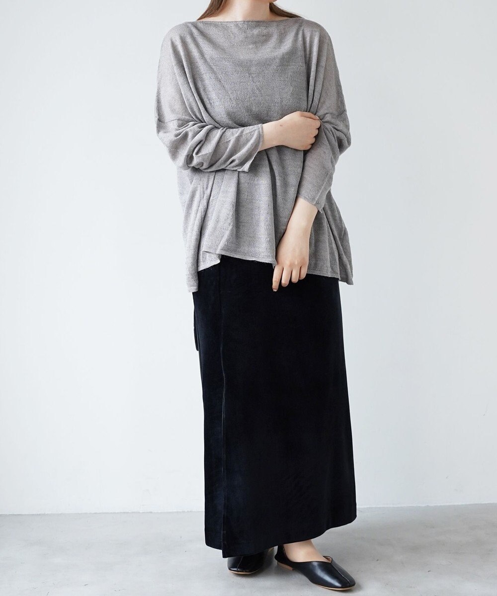 TOQUE 〈大草直子さんアドバイザー〉アルパカシルクニット 長袖 オーバーサイズ 