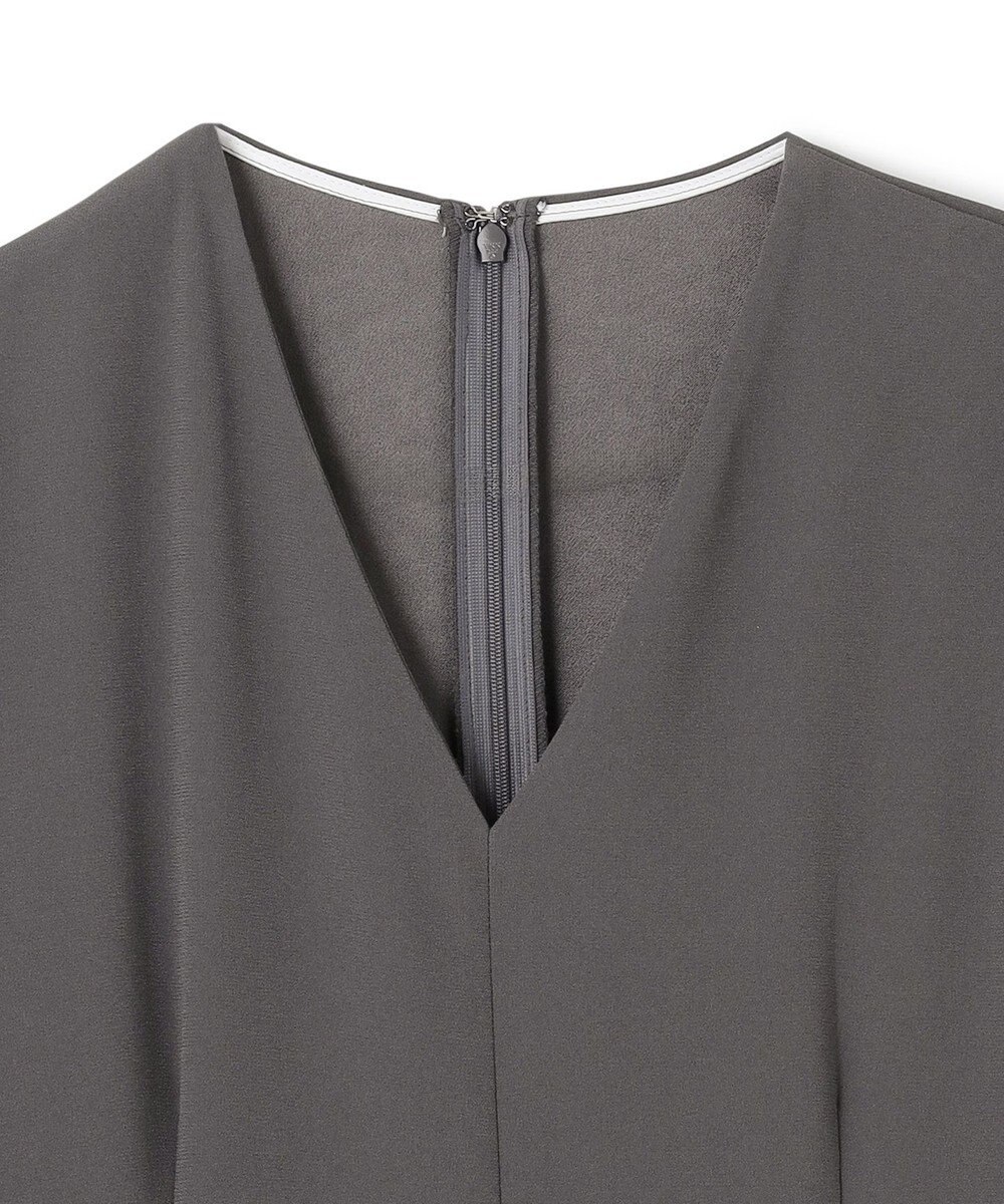 BEIGE， 【洗える・L-size】CINDY / Vネックハーフスリーブワンピース 