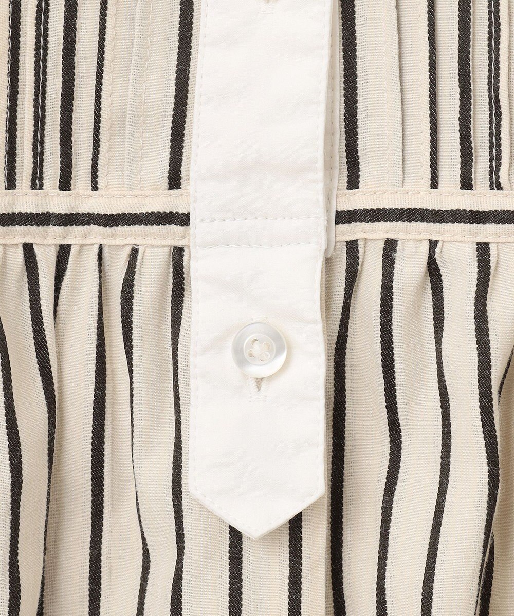 J.PRESS YORK STREET 【WOMEN】コットンタイプライター バンドカラーブラウス 