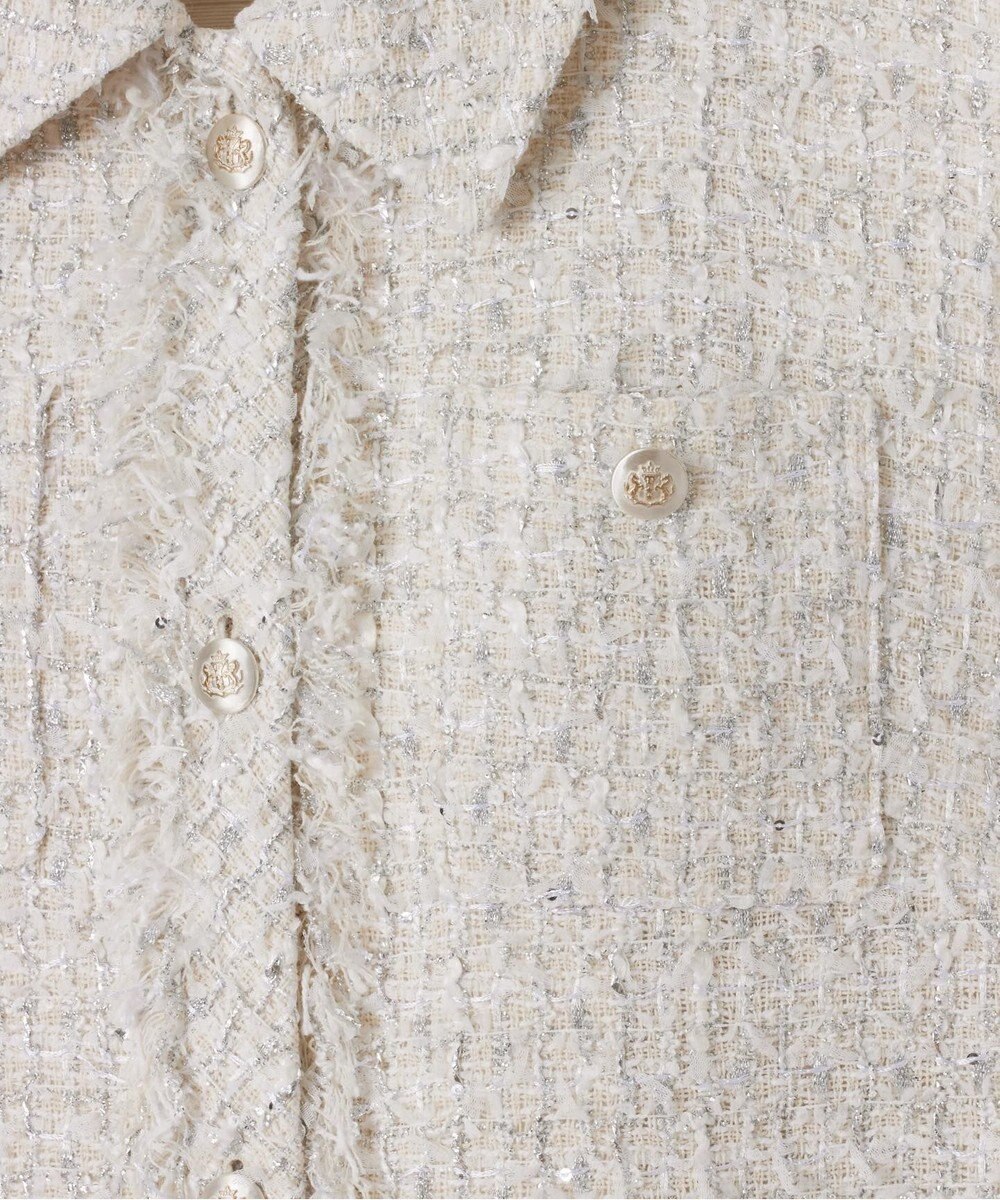 GRACE CONTINENTAL ツイードカバーオールジレ 