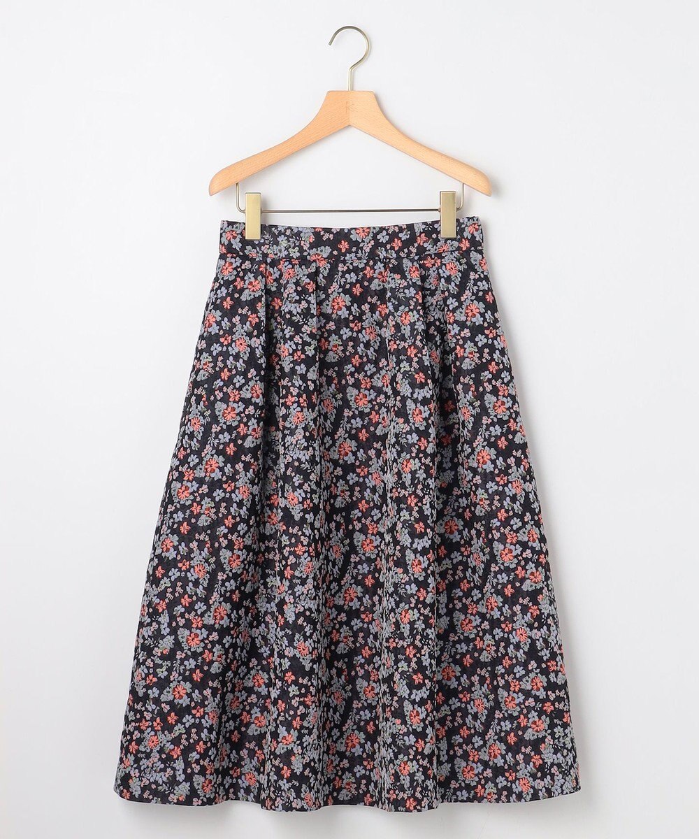 組曲 S 【加藤ローサさん着用】フラワージャカード スカート 