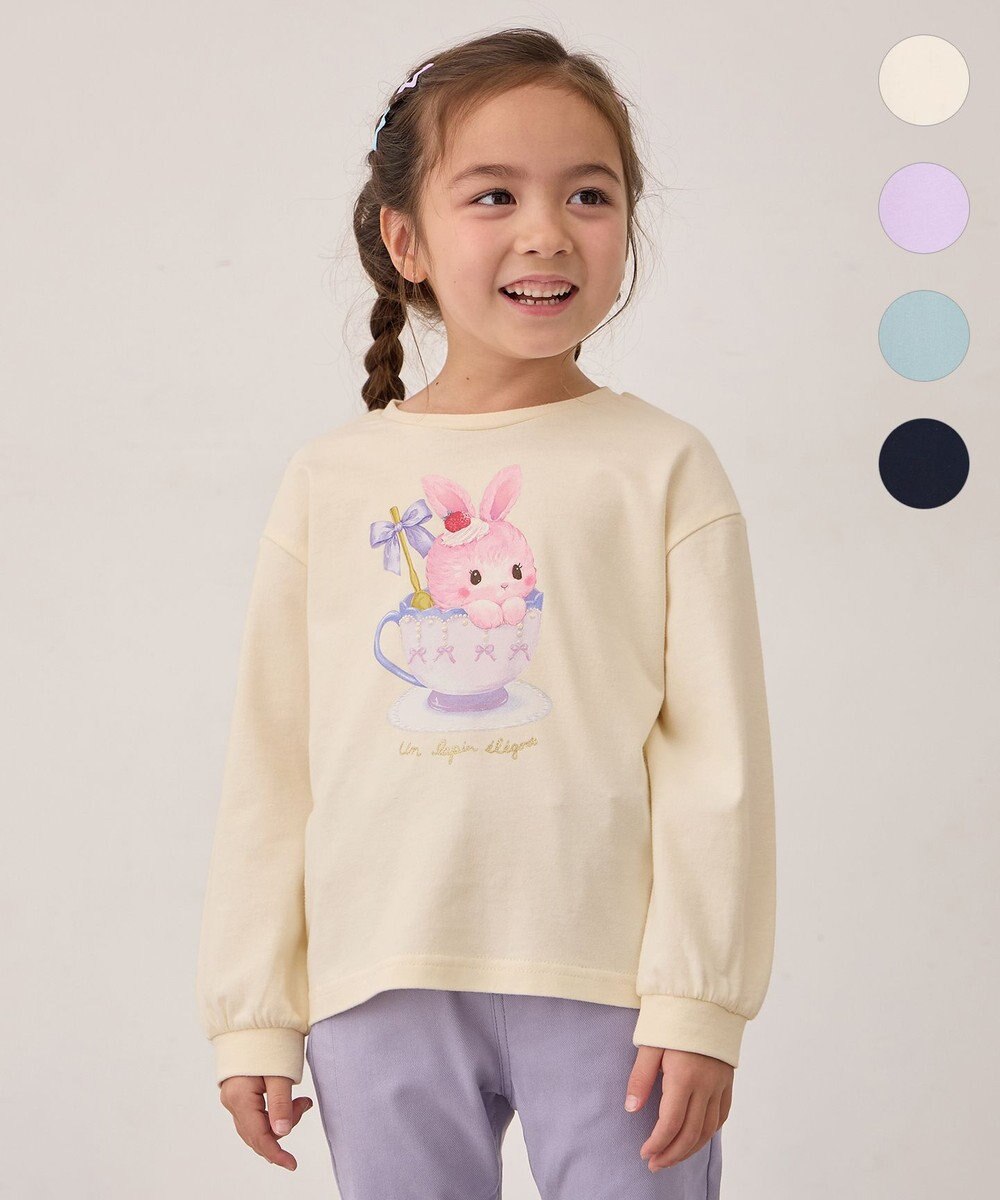 ANY KIDS アニマルモチーフ長袖Tシャツ 