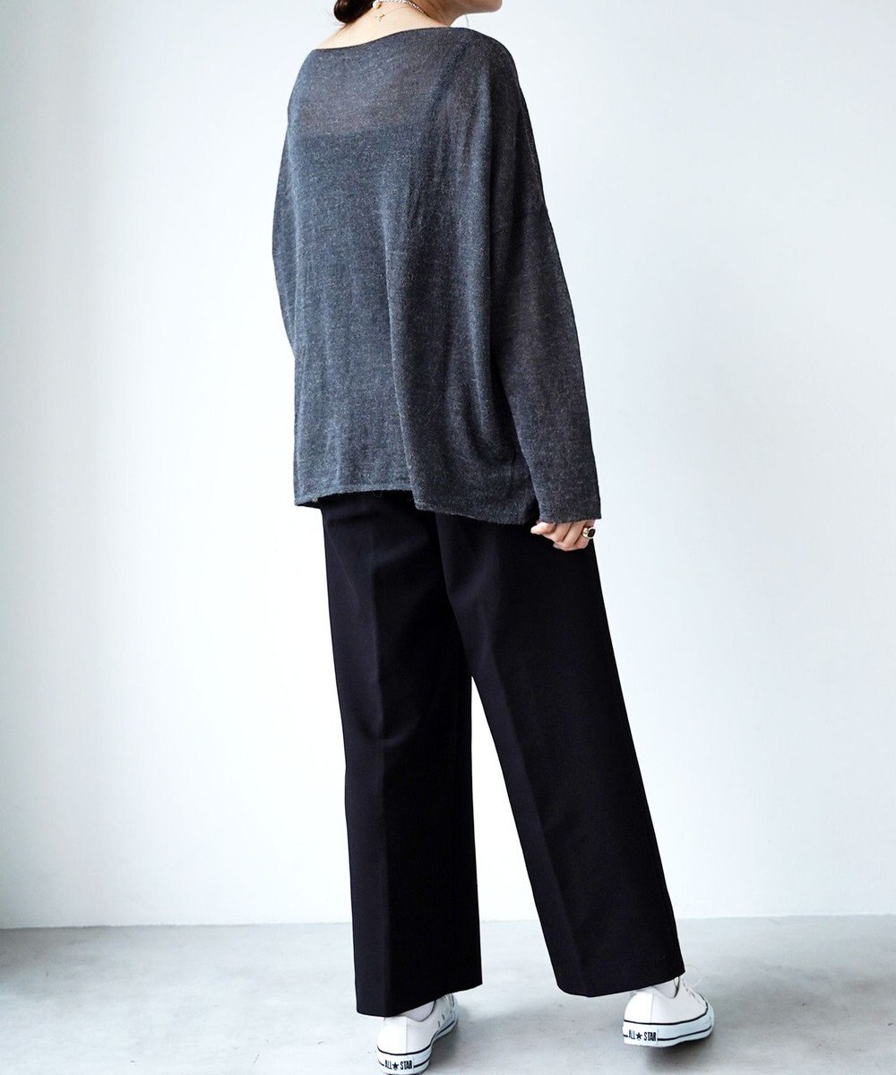 TOQUE 〈大草直子さんアドバイザー〉アルパカシルクニット 長袖 オーバーサイズ 