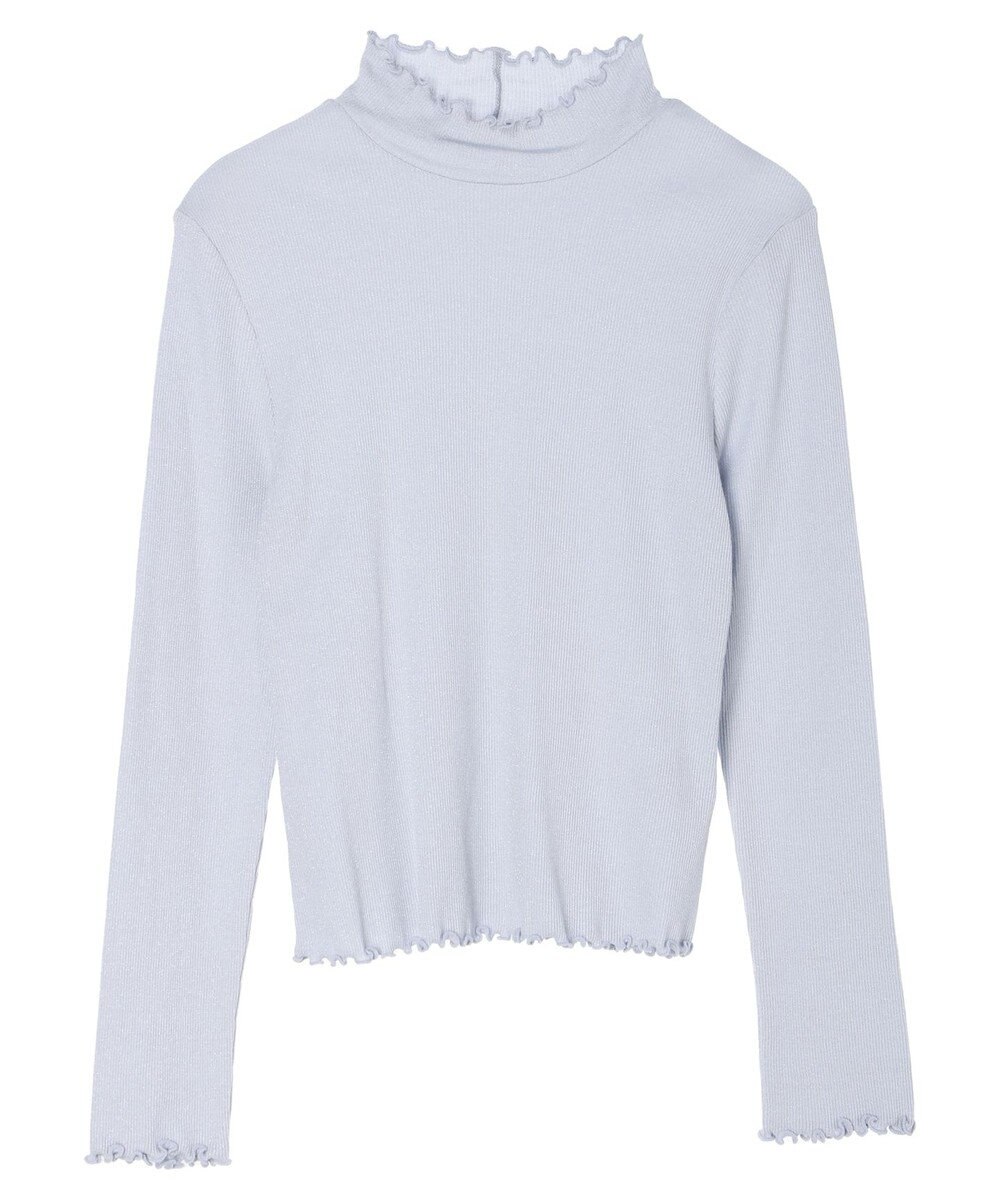 earth music&ecology ラメハイネックプルオーバー 