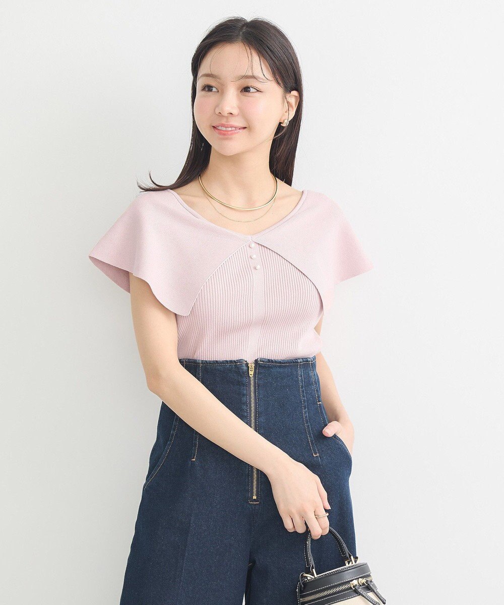 earth music&ecology ビッグカラーノースリニットトップス 