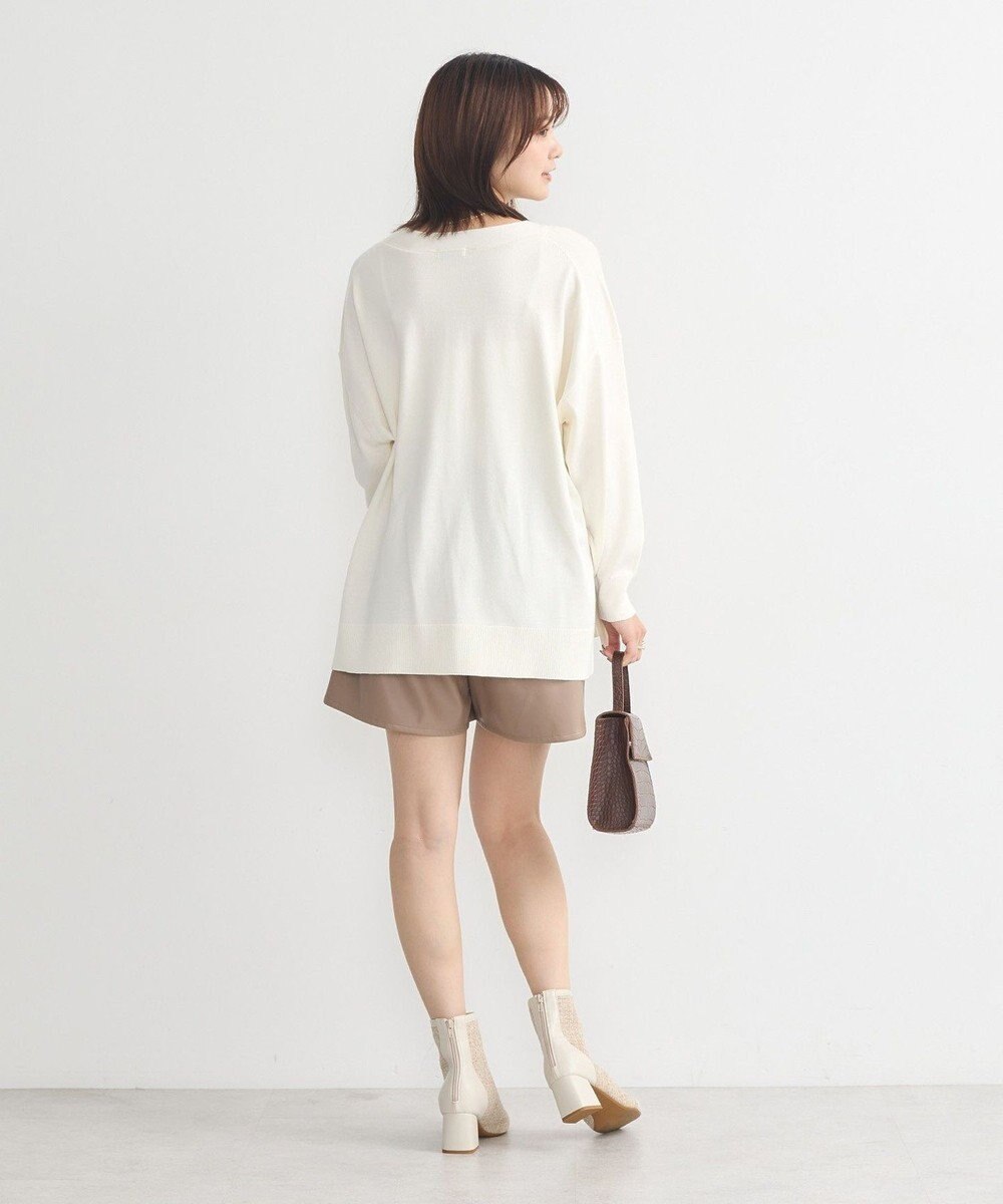 earth music&ecology レーヨンルーズＶネックカーディガン 